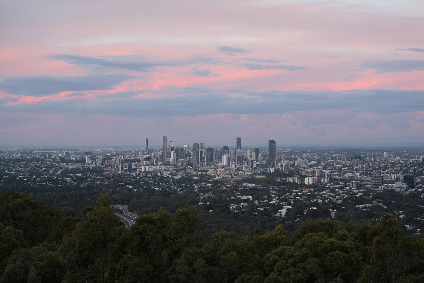 Brisbane from Mount Coot-tha