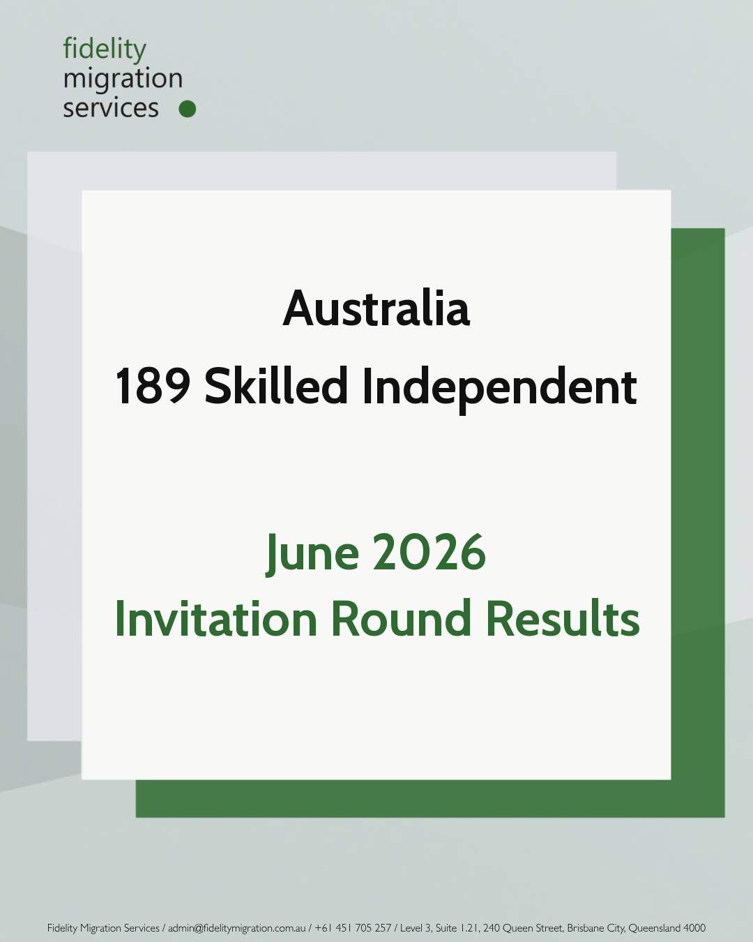 189 invitation round results — June 2026 1